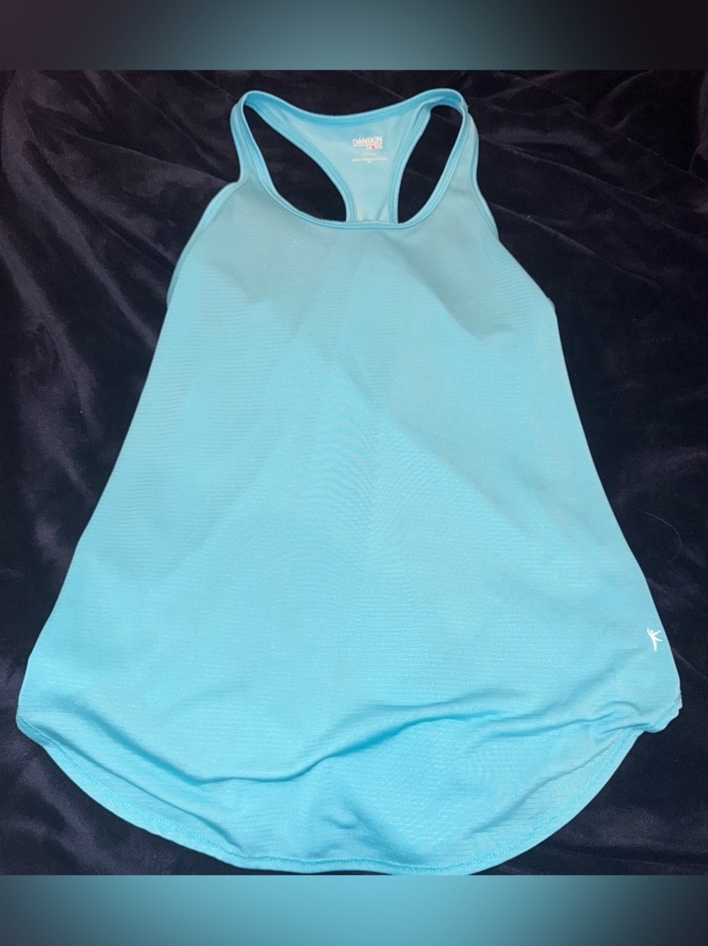 Danskin Aqua Blue Racerback Workout Tank